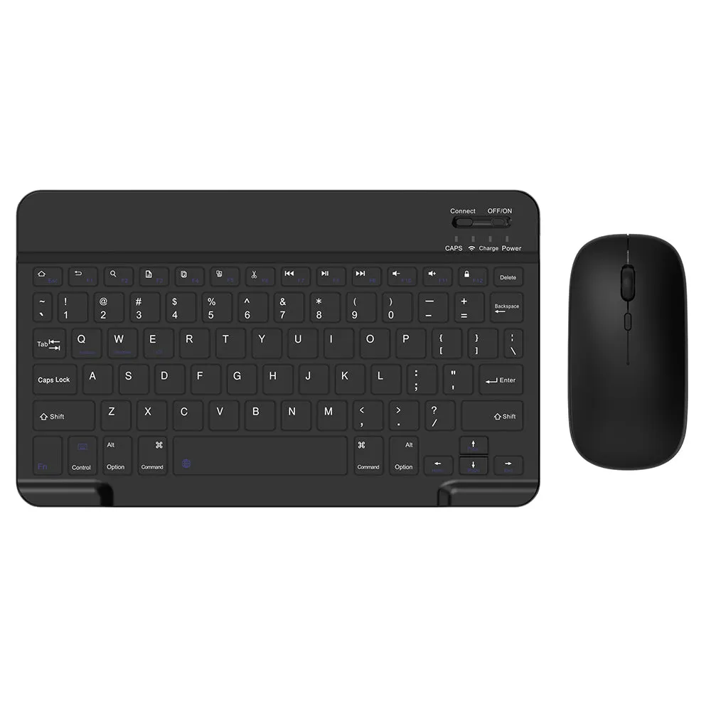 030 Wireless Keyboard and Mouse Combo 10-inch Rechargeable Mouse Keyboard Set for Mac / iOS / Windows / Android