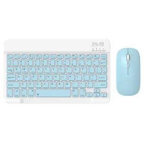 030 Wireless Keyboard and Mouse Combo 10-inch Rechargeable Mouse Keyboard Set for Mac / iOS / Windows / Android