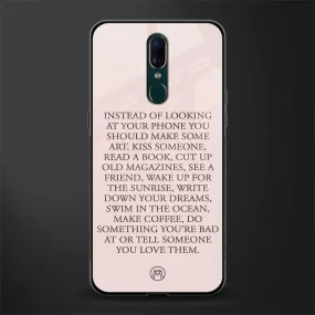 11 Things To Do Phone Case for Oppo F11 | Glass Case