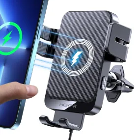 15W Fast Charging Auto-Clamping Car Charger Phone Mount (Various)