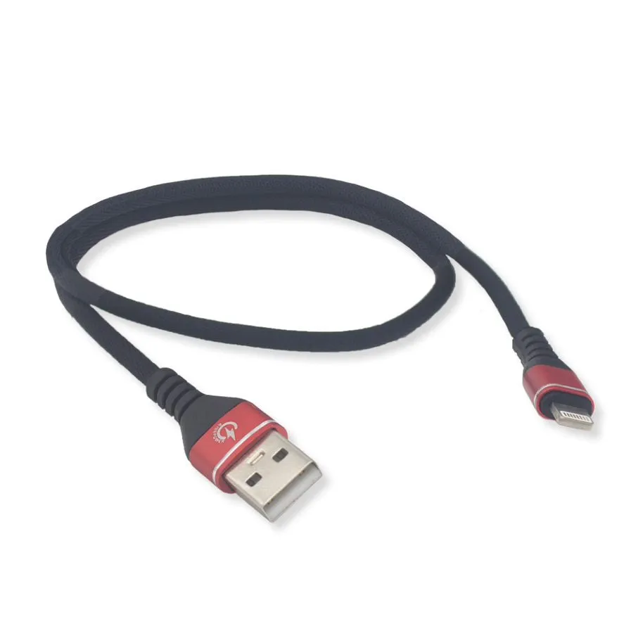 18" Phone fast Charging Cable Male USB to Male Lightning