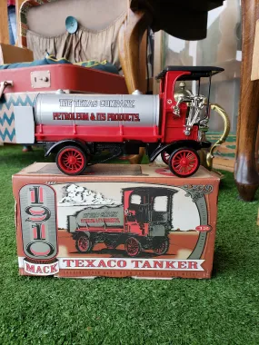 1910 Mack Texaco Tanker Truck bank