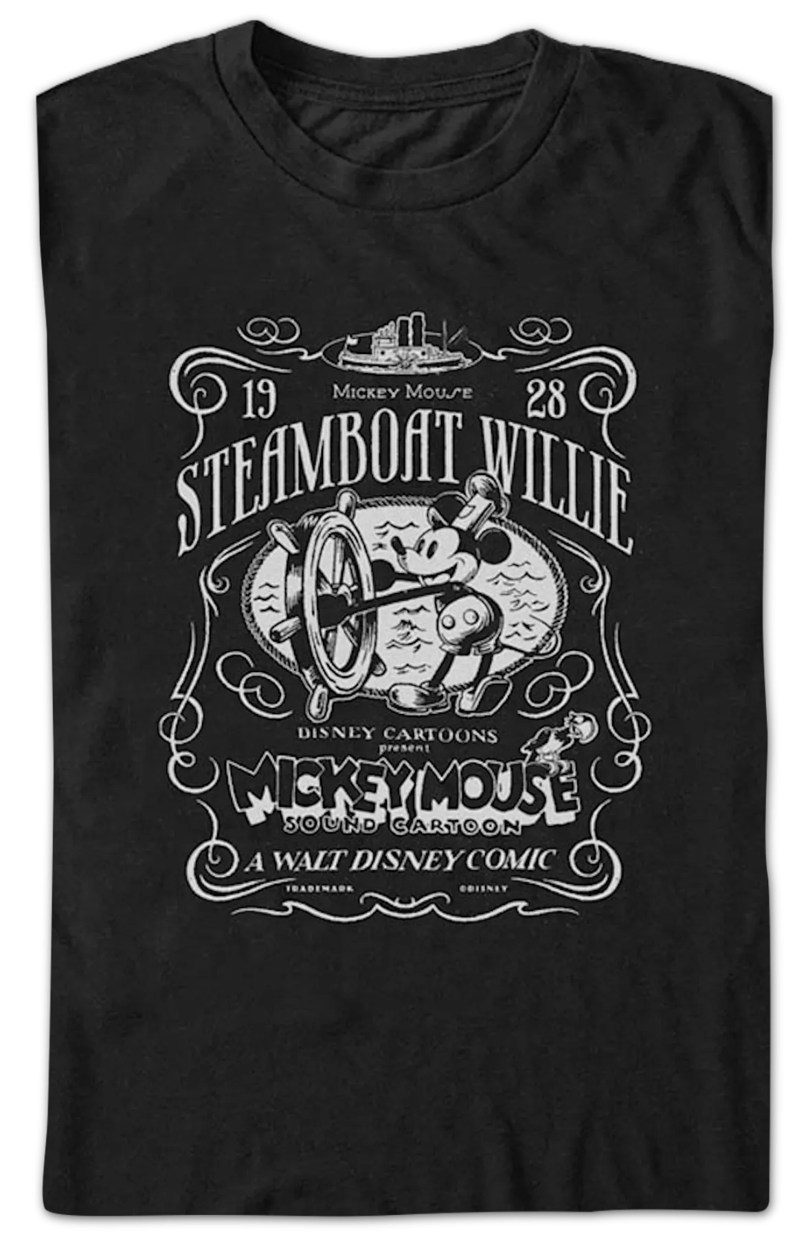 1928 Steamboat Willie Mickey Mouse Disney T-Shirt