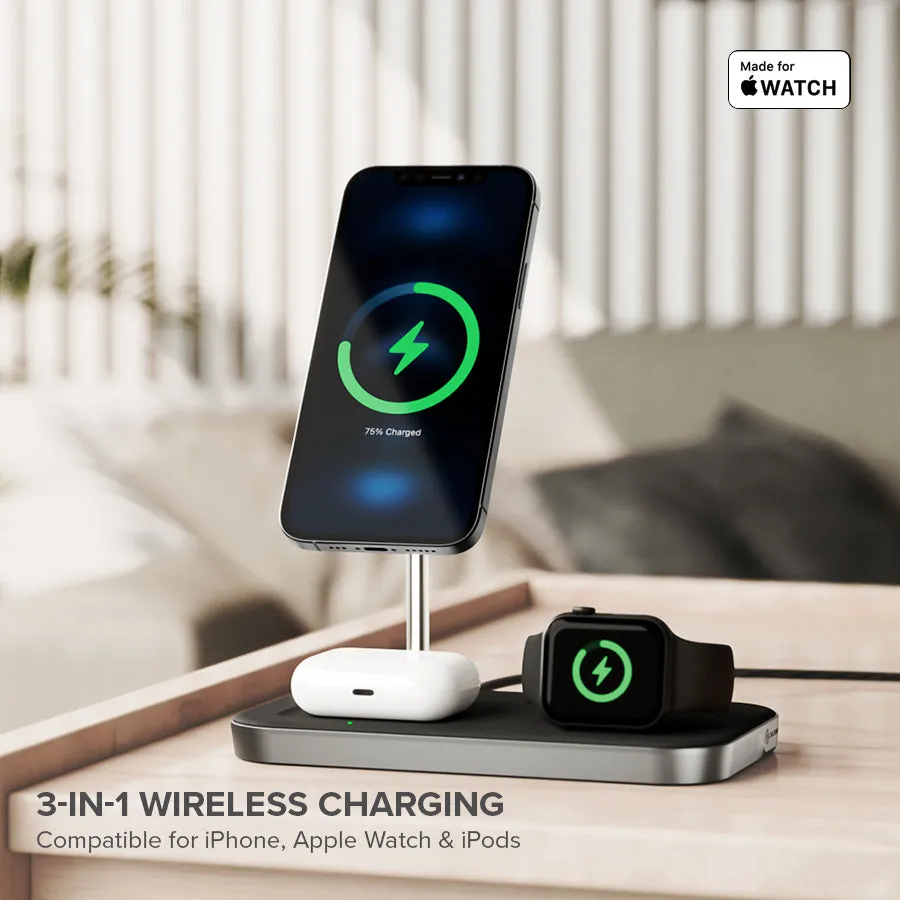 3-in-1 Wireless Charging Station - Apple Certified