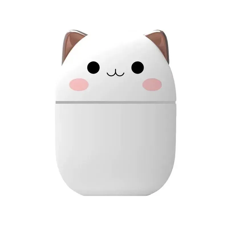 300ML  Air Humidifier Cute Cat Ultra-Silent USB Office Household Bedroom Car Aromatherapy Air Purifier with Led Cool Mist Spray