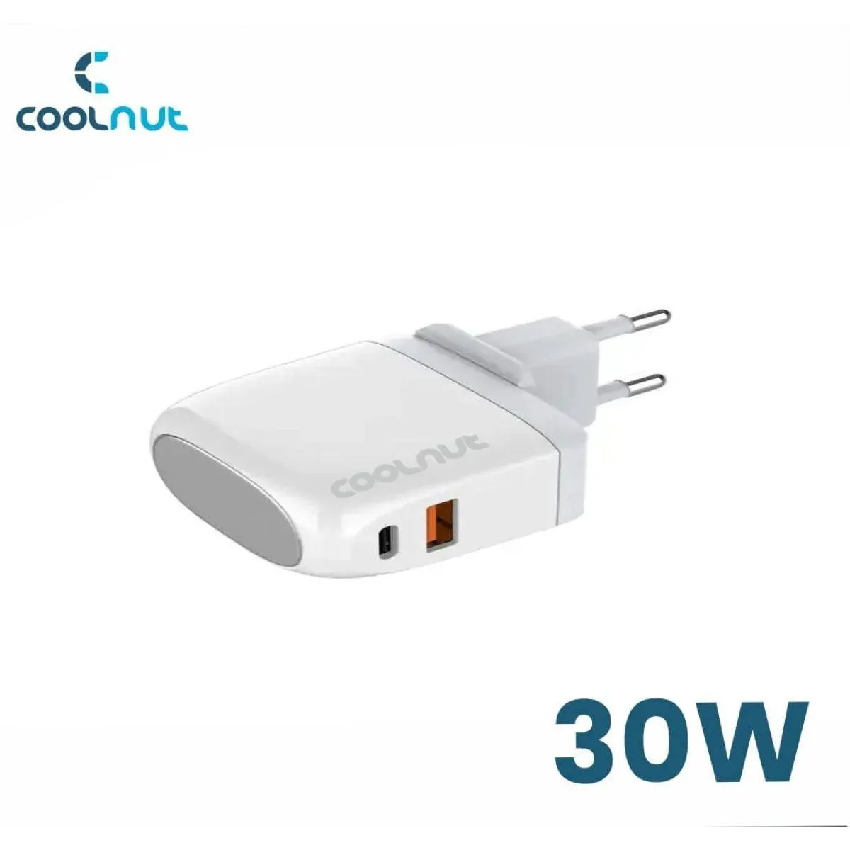 30W Fast Charge Changeable Plug Charger - PD & QC 3.0 Port