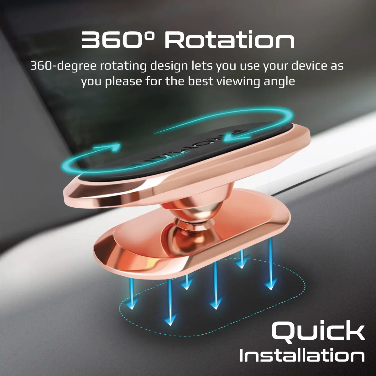 360° Anti-Slip Magnetic Mount