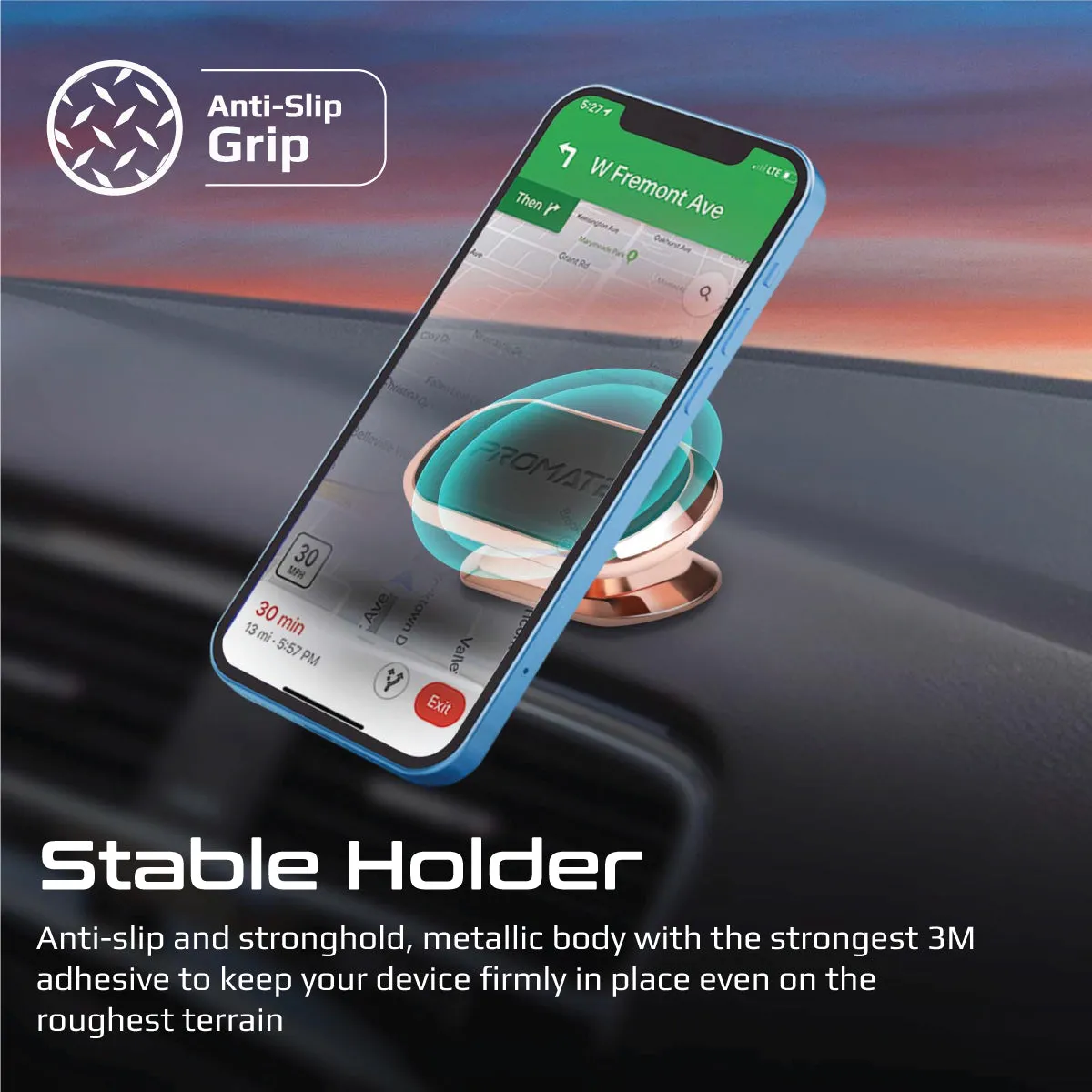 360° Anti-Slip Magnetic Mount