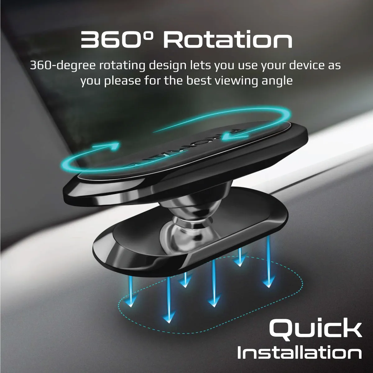 360° Anti-Slip Magnetic Mount