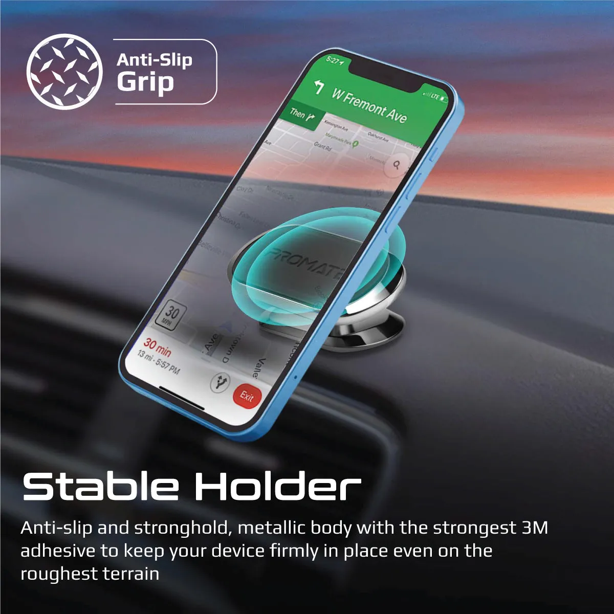 360° Anti-Slip Magnetic Mount