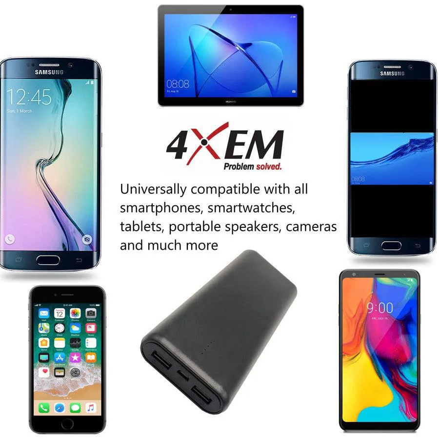 4XEM Fast Charging Power Bank with a 15000mAh Capacity 4XMBLPOWER15000