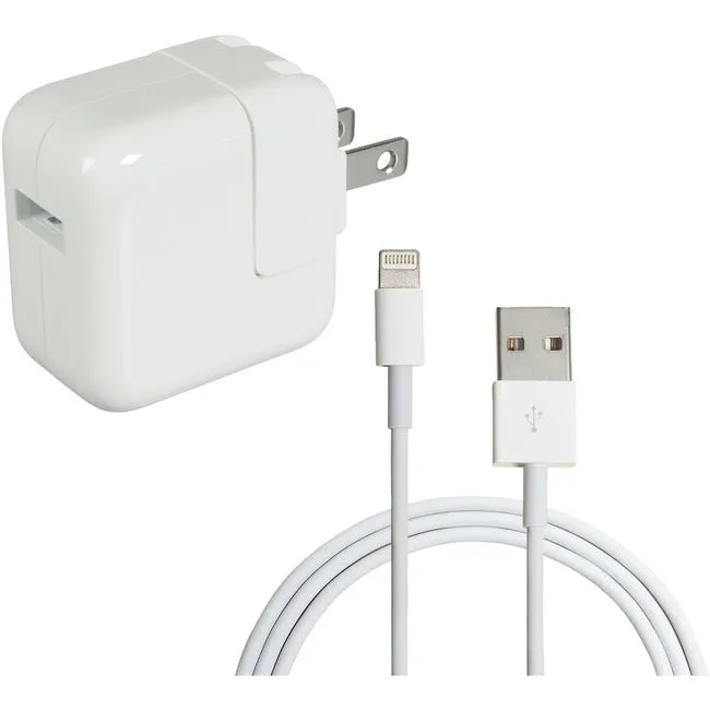 4Xem Ipad Charging Kit - 3Ft Lightning 8Pin Cable With 12W Ipad Wall Charger.