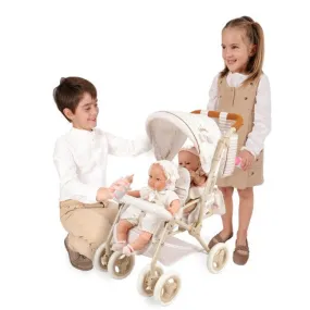 90378 Verona Twin Pram By Decuevas (age 8 and under)