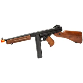 A&K Full Metal M1A1 Tommy Gun Spring Powered Airsoft SMG Rifle