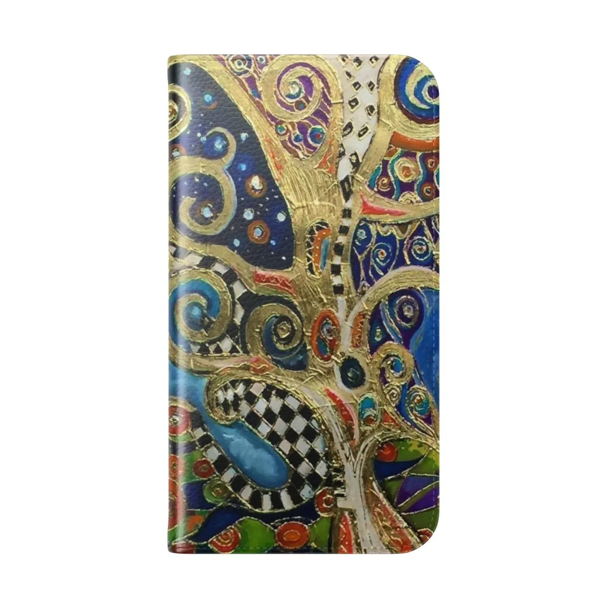 Abstract Art Flip Cover Phone Case Inspired by Gustav Klimt