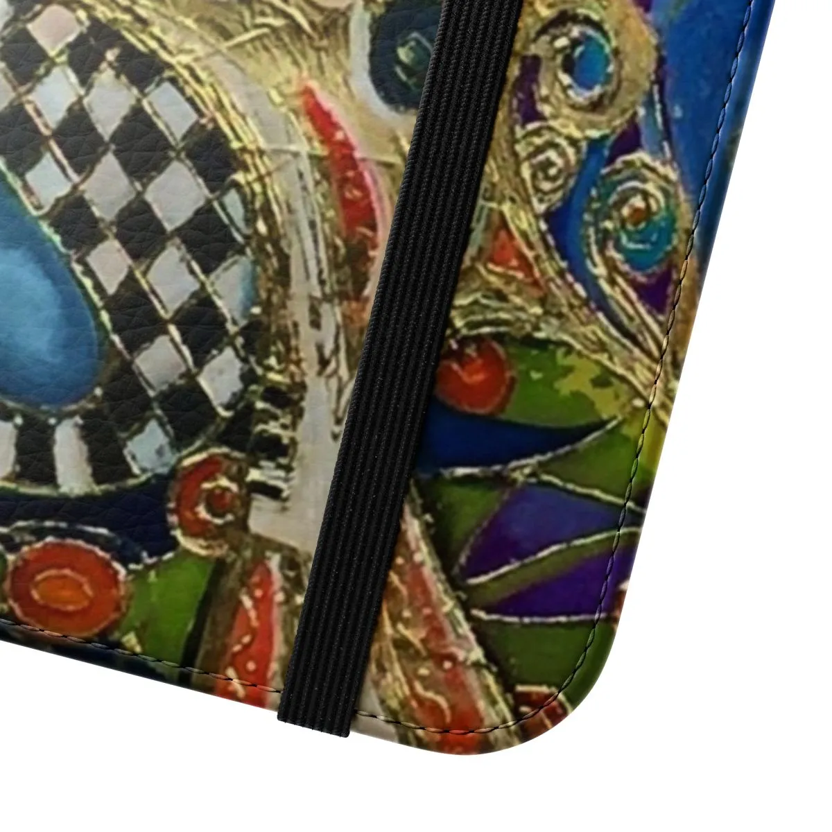 Abstract Art Flip Cover Phone Case Inspired by Gustav Klimt