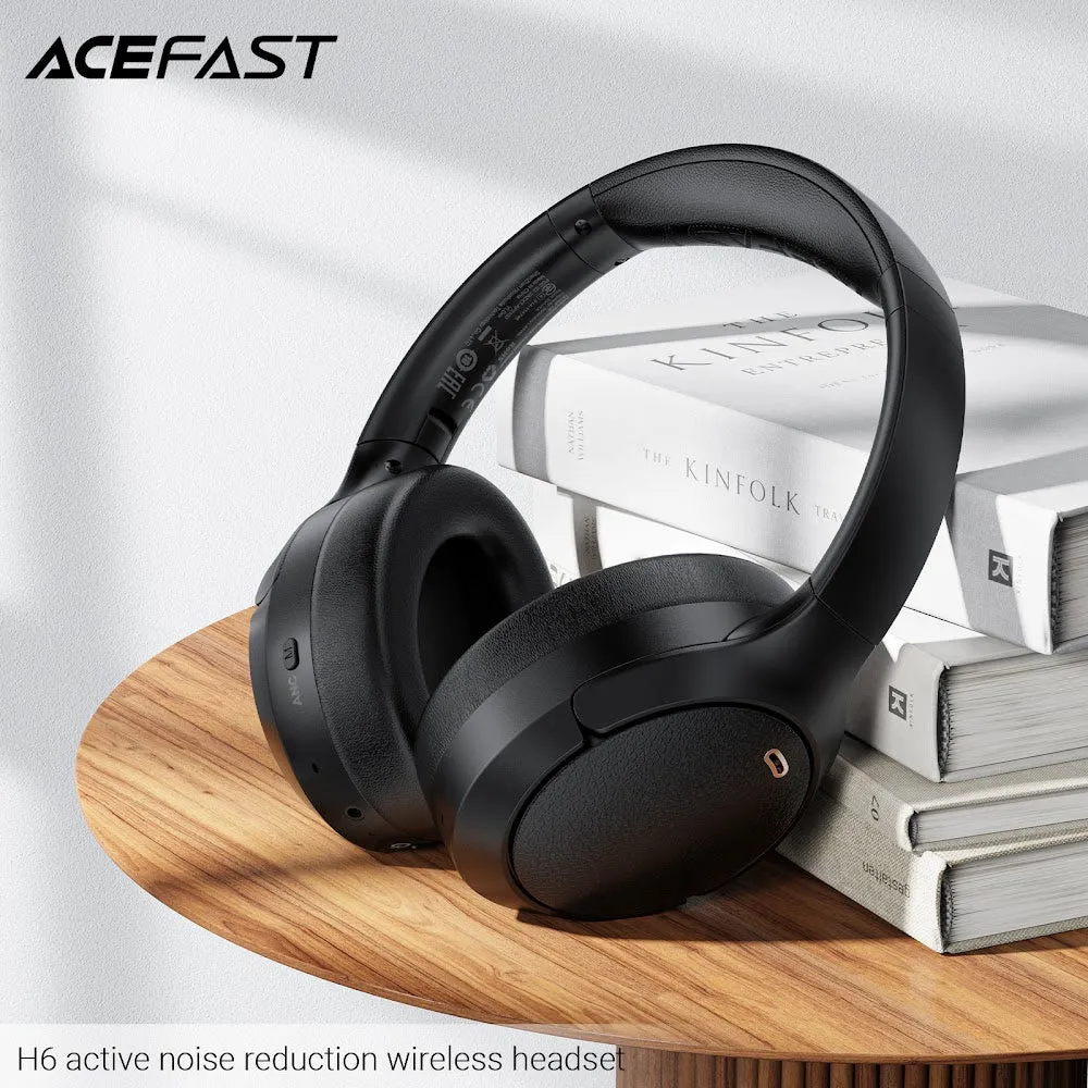 Acefast H6 Active Noise Cancelling Wireless Headset - Black