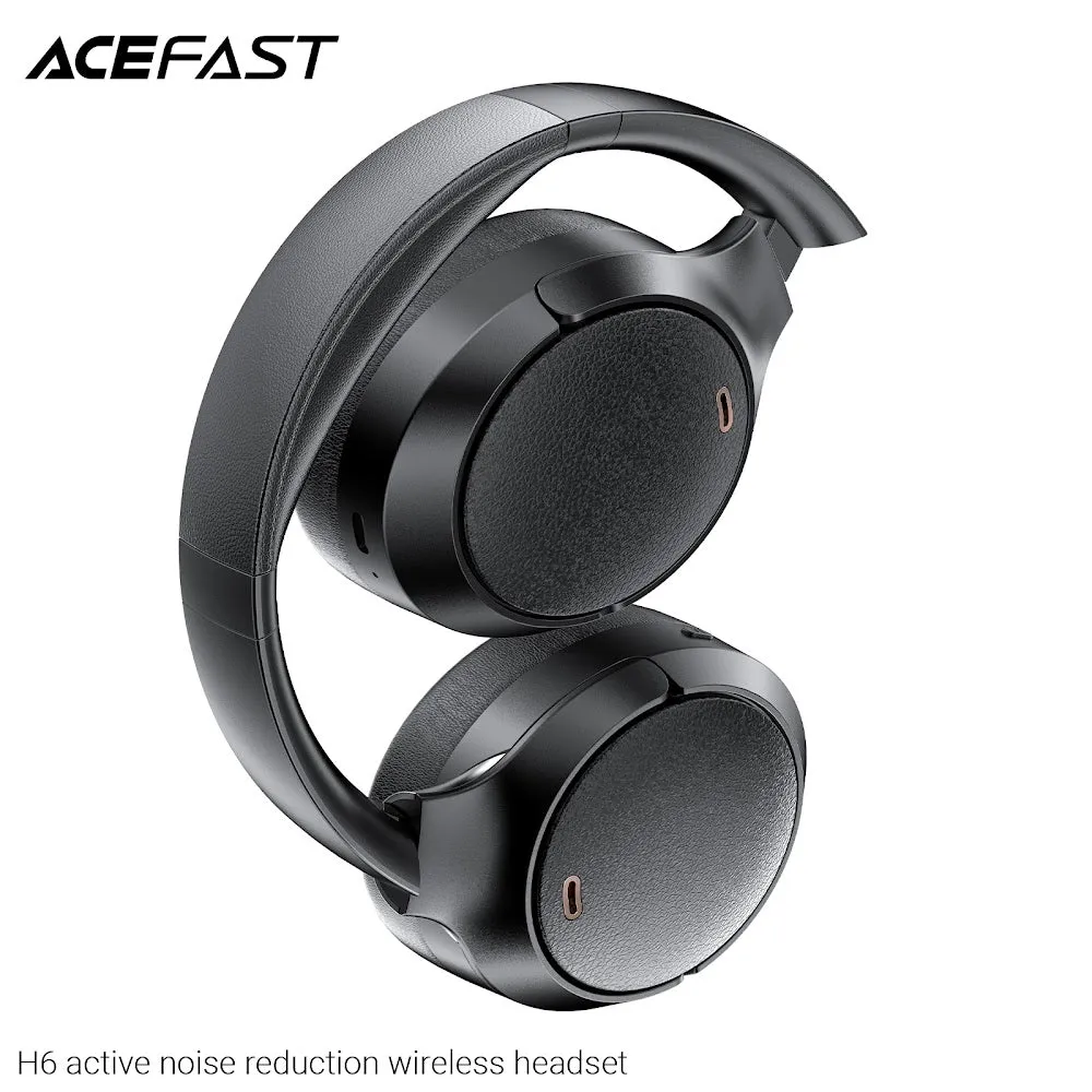 Acefast H6 Active Noise Cancelling Wireless Headset - Black