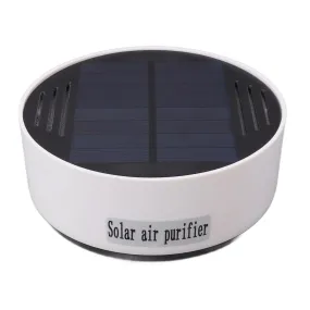 Activated Carbon Air Purifier with Powerful Air Circulation, Silent Operation, Solar Panel Charging, Portable Design for Home Travel Office Use