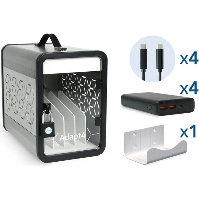 Adapt4 Ac Charging Station With Active Charge Upgrade And A Wall Mounting Bracke