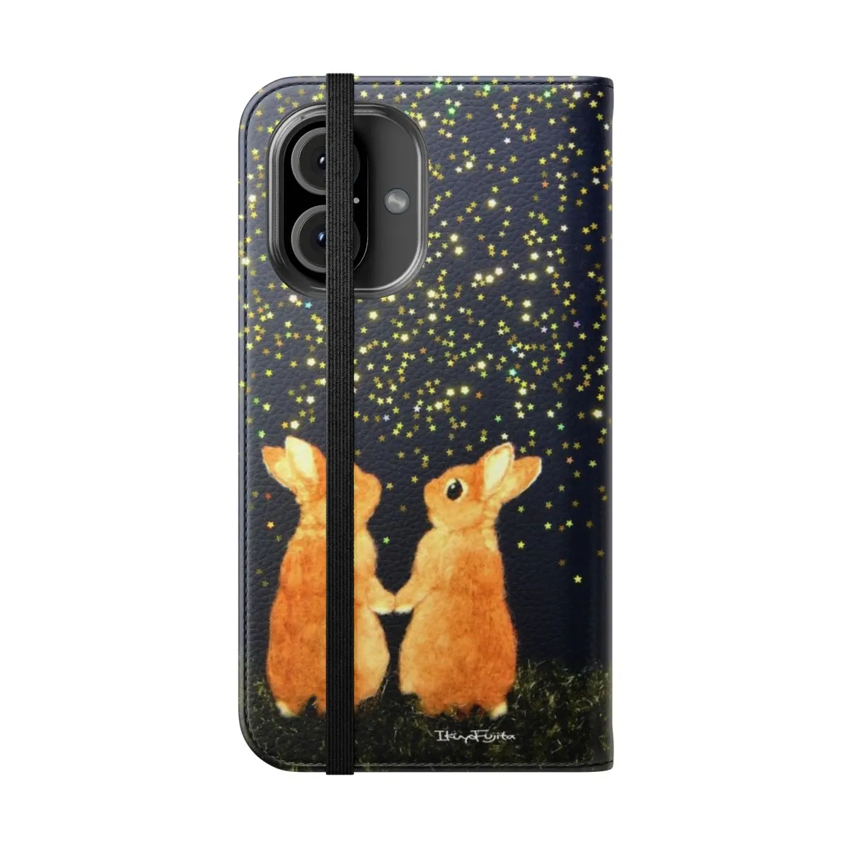 Adorable Bunny Art Flip Cover Phone Case