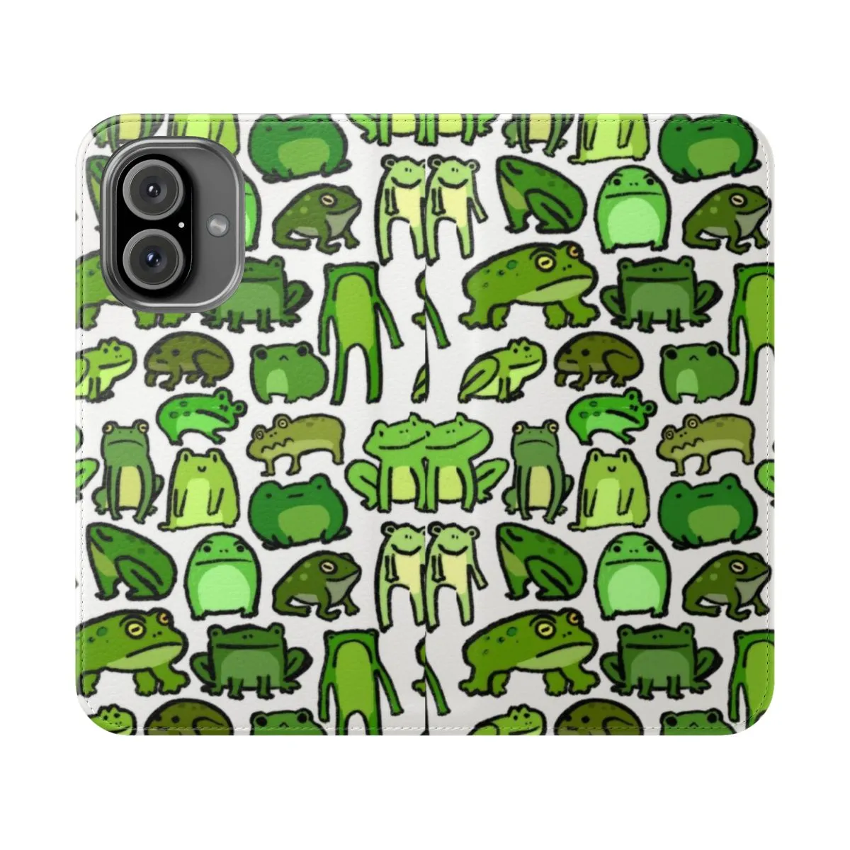 Adorable Frog-Inspired Flip Phone Cover