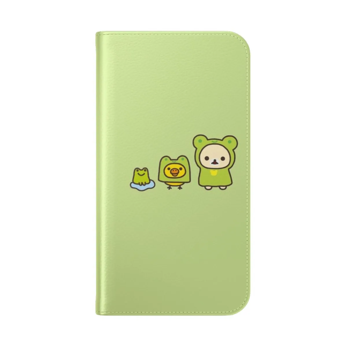 Adorable Rilakkuma-Inspired Flip Cover Phone Case