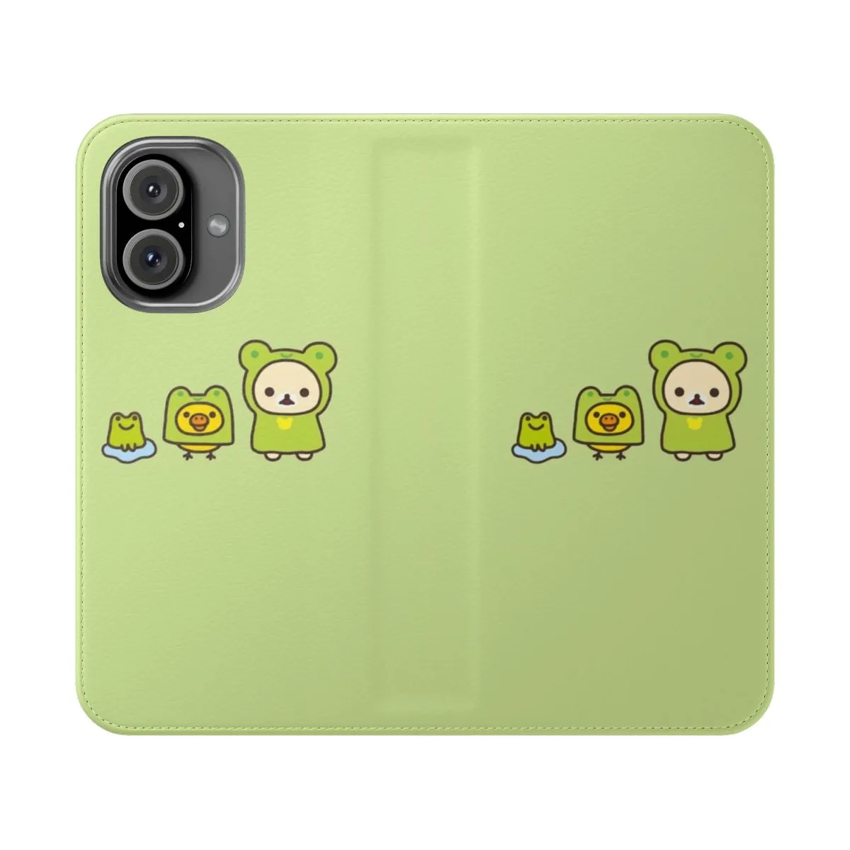 Adorable Rilakkuma-Inspired Flip Cover Phone Case