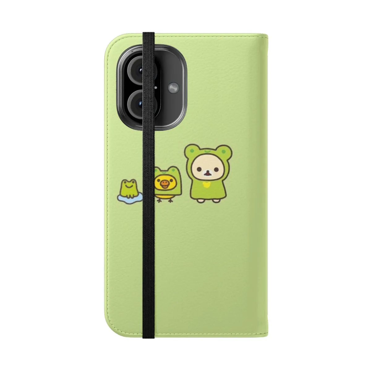 Adorable Rilakkuma-Inspired Flip Cover Phone Case