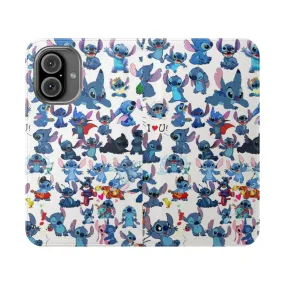 Adorable Stitch-Inspired Flip Phone Case