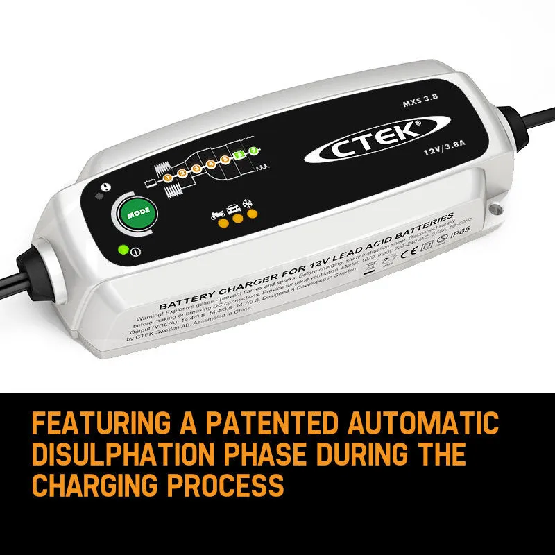 Advanced 7-Step 12V Battery Charger Bundle - CTEK