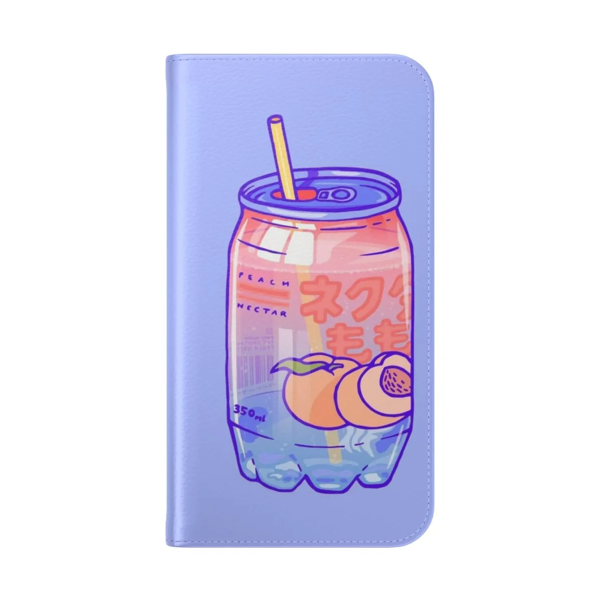 Aesthetic Peach Bubbles Flip Phone Case