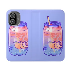 Aesthetic Peach Bubbles Flip Phone Case