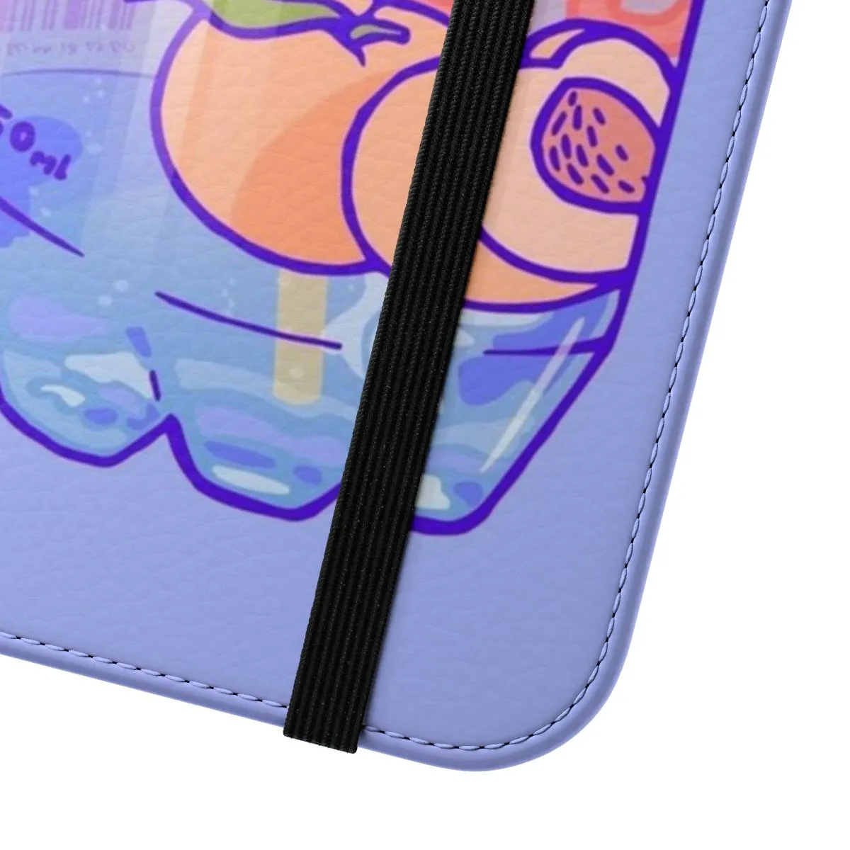 Aesthetic Peach Bubbles Flip Phone Case