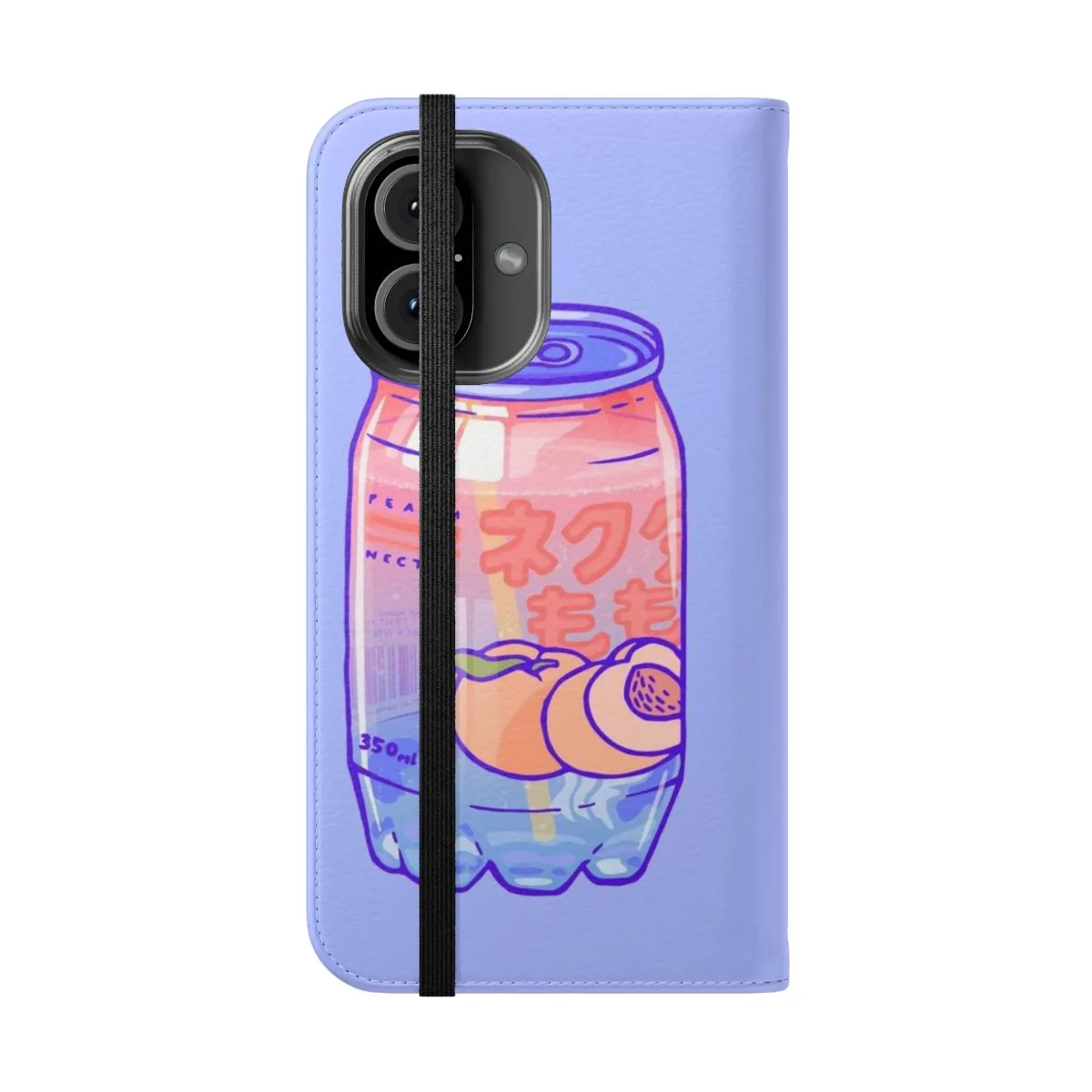 Aesthetic Peach Bubbles Flip Phone Case