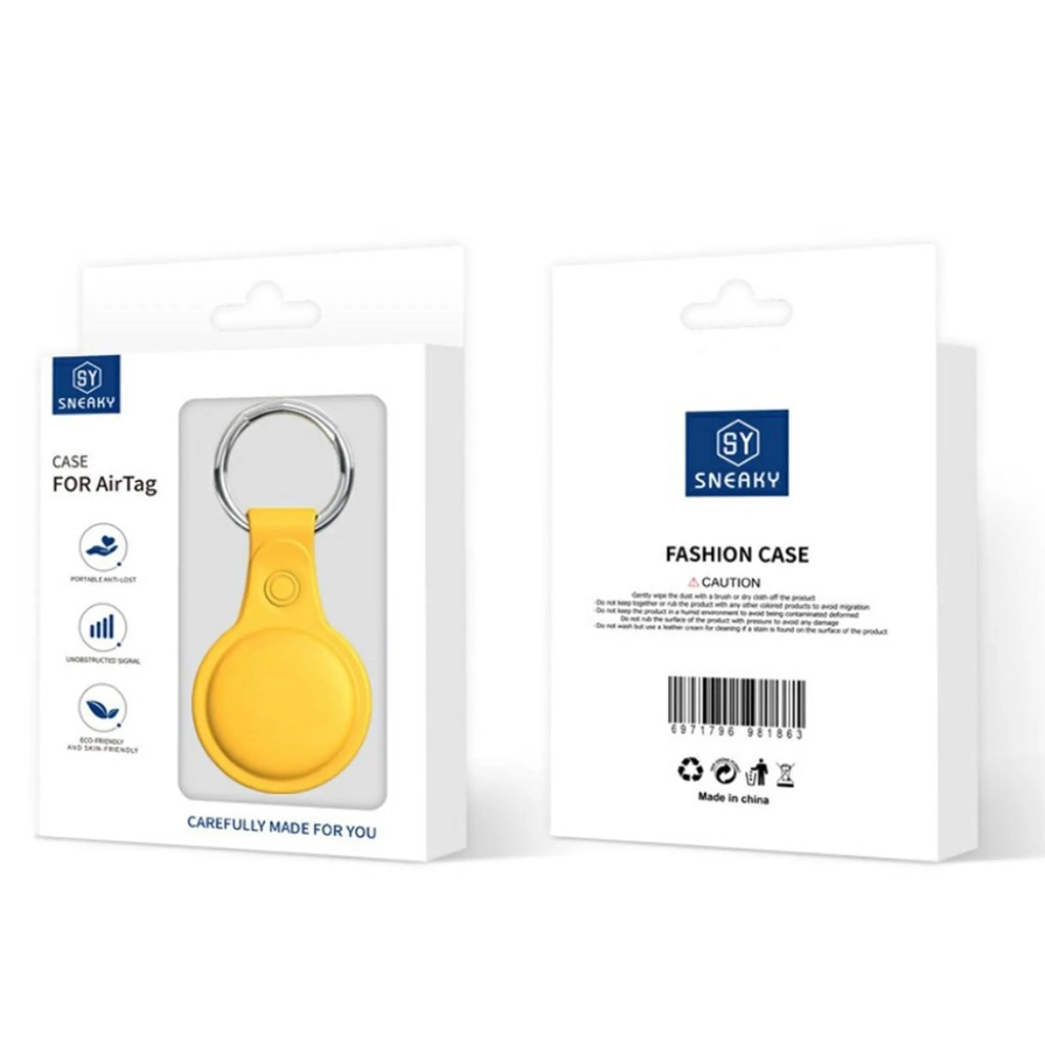 AirTags sneaky silicone cover - Yellow