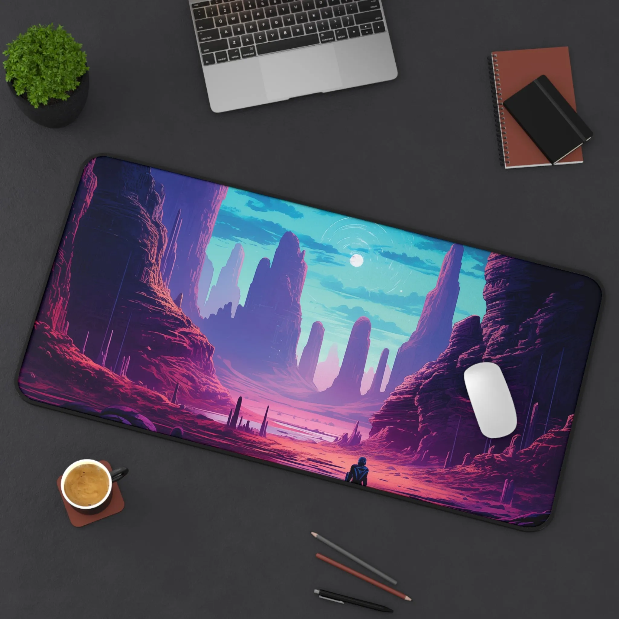 Alien Planet Gaming Large Mouse Pad