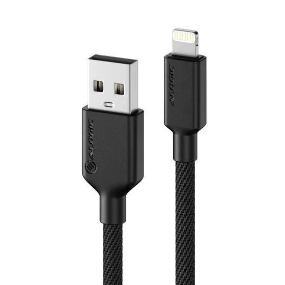 ALOGIC Elements Pro USB 2.0 USB-A to Lightning Cable 1m - Black (ELPA8P01-BK)