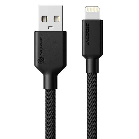 ALOGIC Elements Pro USB 2.0 USB-A to Lightning Cable 1m - Black (ELPA8P01-BK)