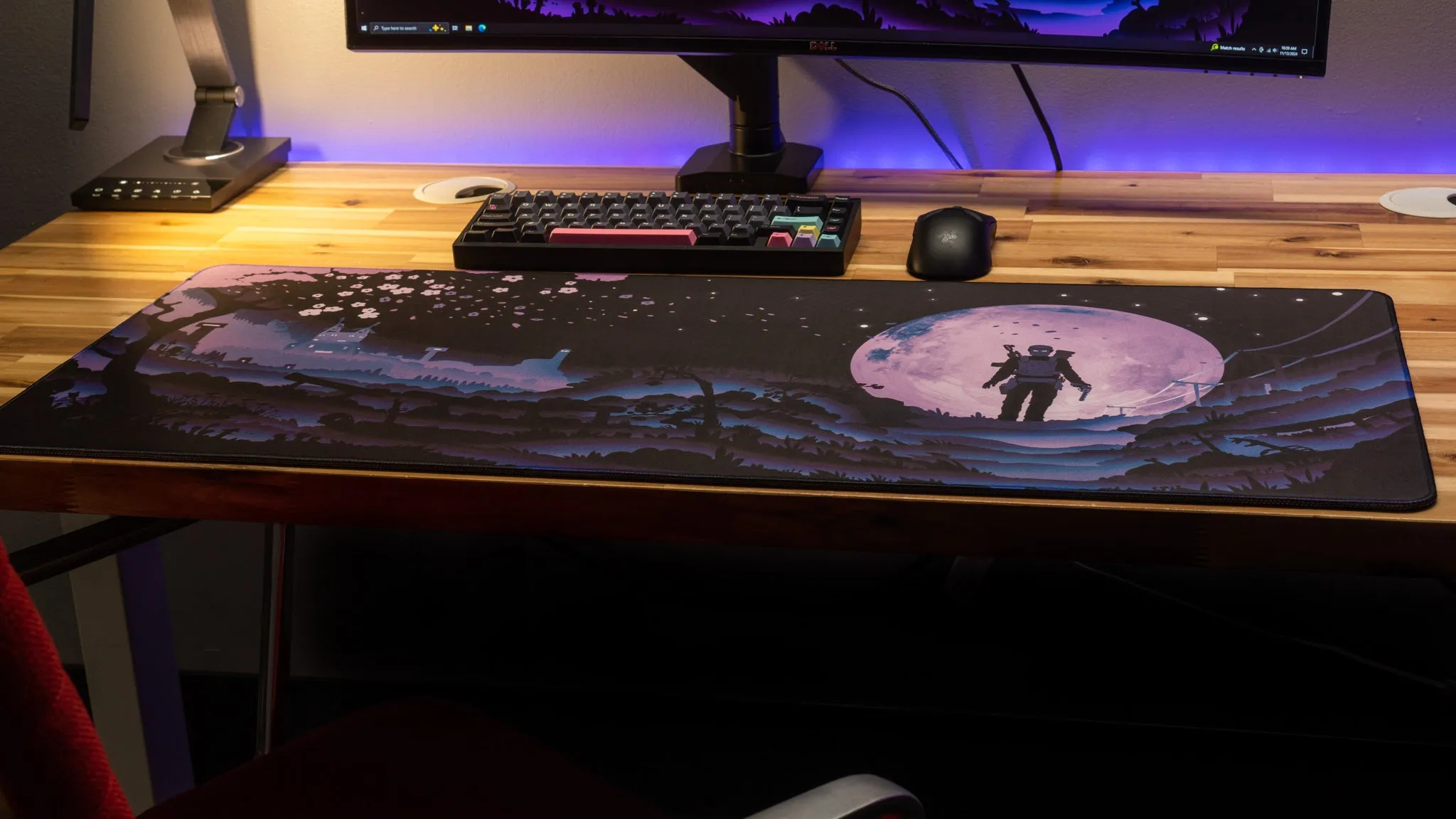 AloneinTokyo "Cherry Blossom" Rust Limited Edition Content Creator Collaboration Gaming Deskmat Mouse Pad