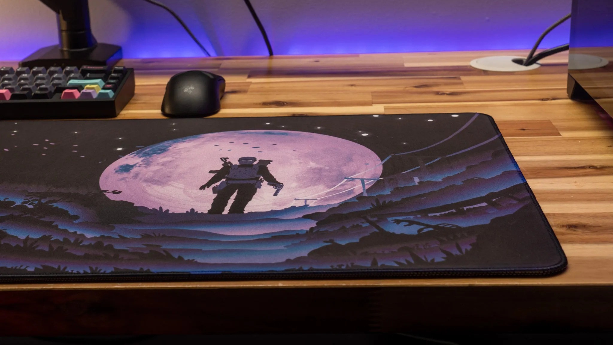 AloneinTokyo "Cherry Blossom" Rust Limited Edition Content Creator Collaboration Gaming Deskmat Mouse Pad