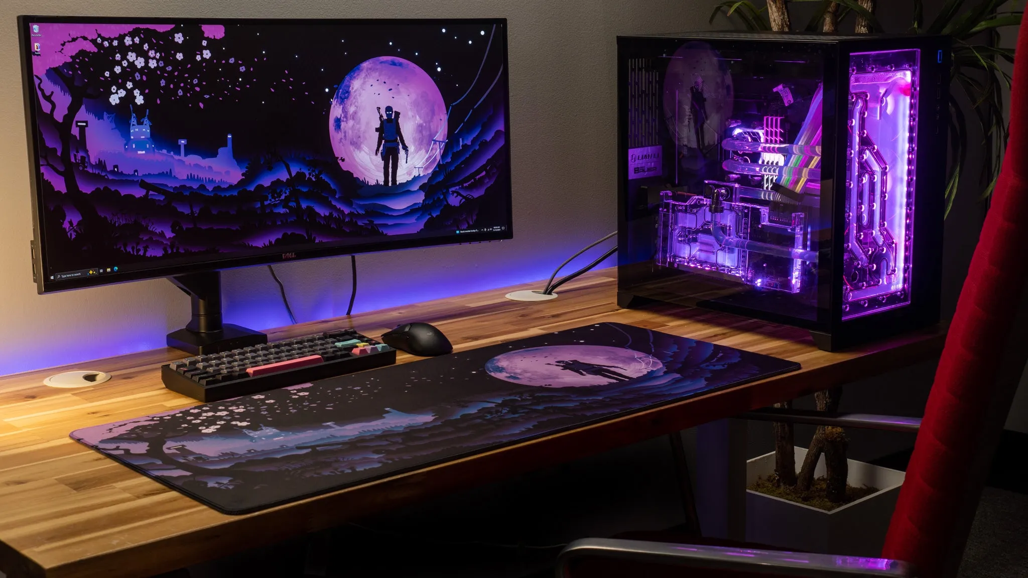 AloneinTokyo "Cherry Blossom" Rust Limited Edition Content Creator Collaboration Gaming Deskmat Mouse Pad