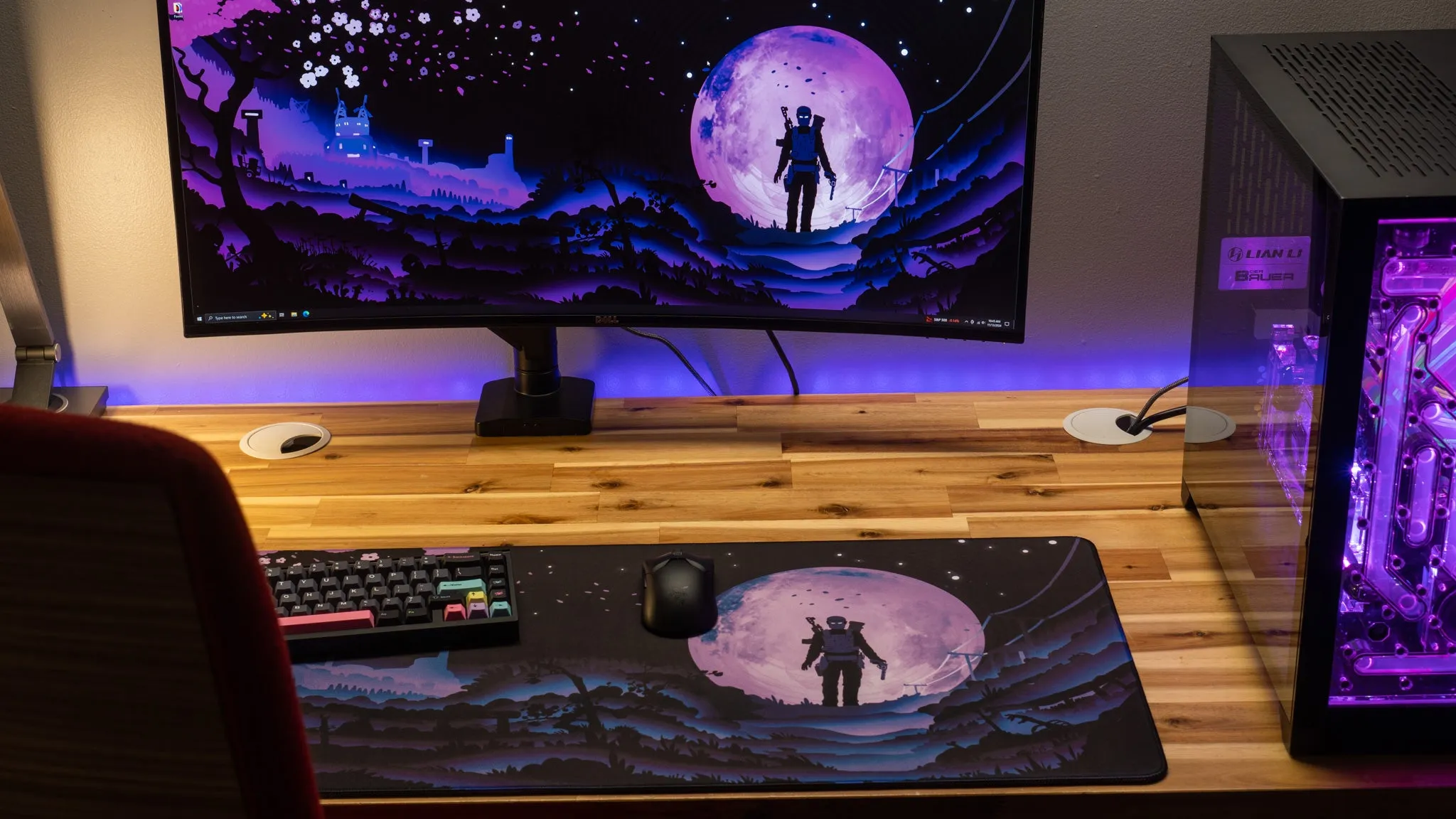 AloneinTokyo "Cherry Blossom" Rust Limited Edition Content Creator Collaboration Gaming Deskmat Mouse Pad