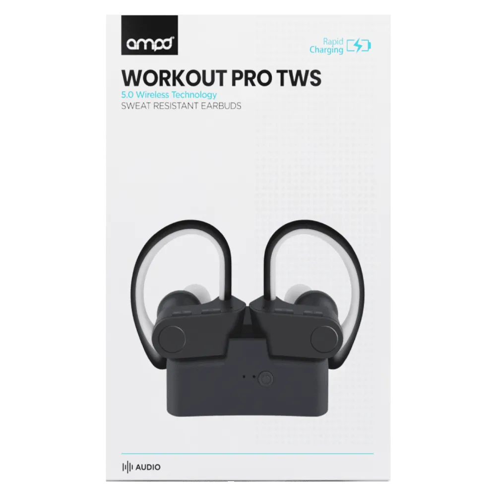 AMPD Active 5.0 Sport-Fit True Wireless Bluetooth In Ear Headphones by AMPD