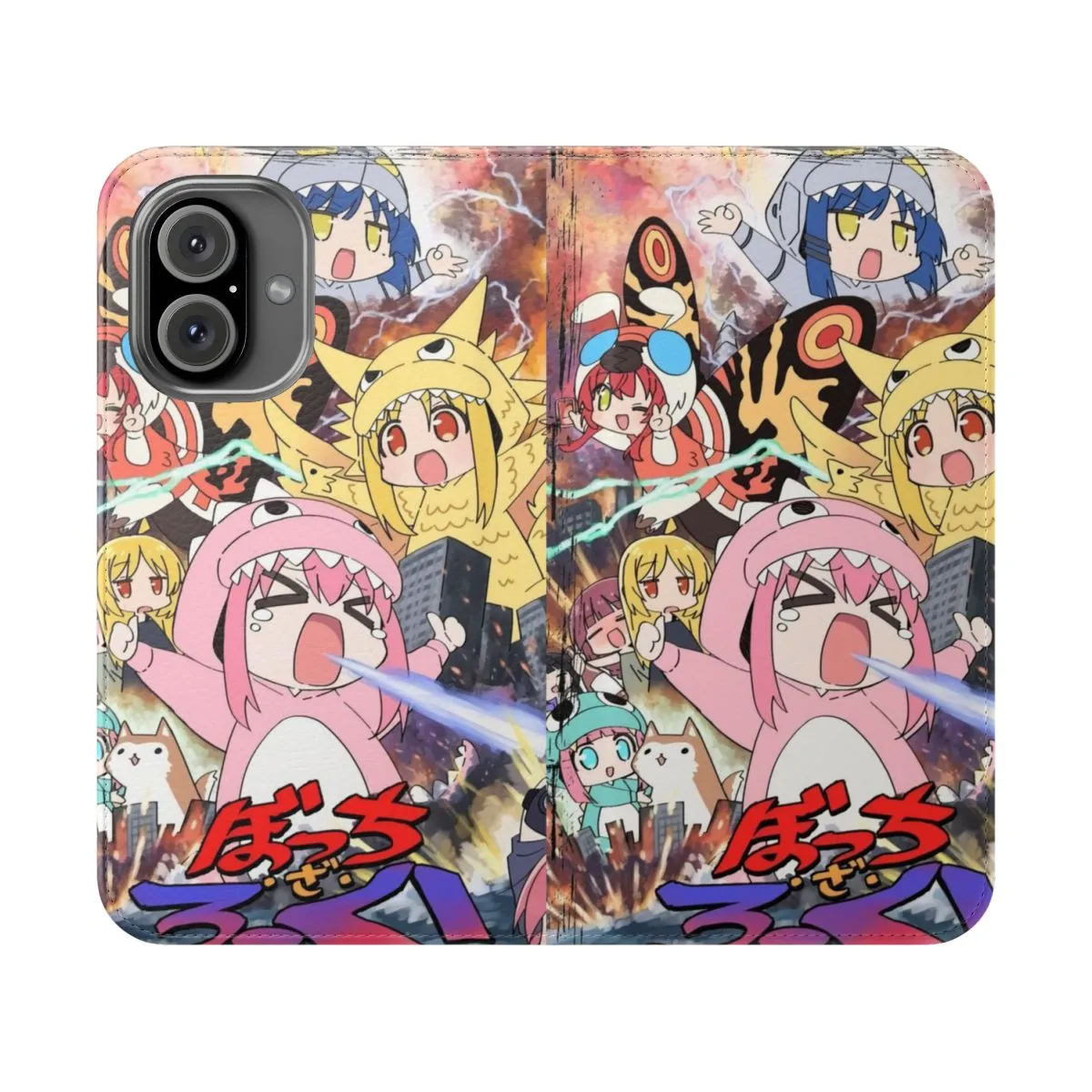 Anime Chibi Flip Phone Case for Bocchi the Rock Fans