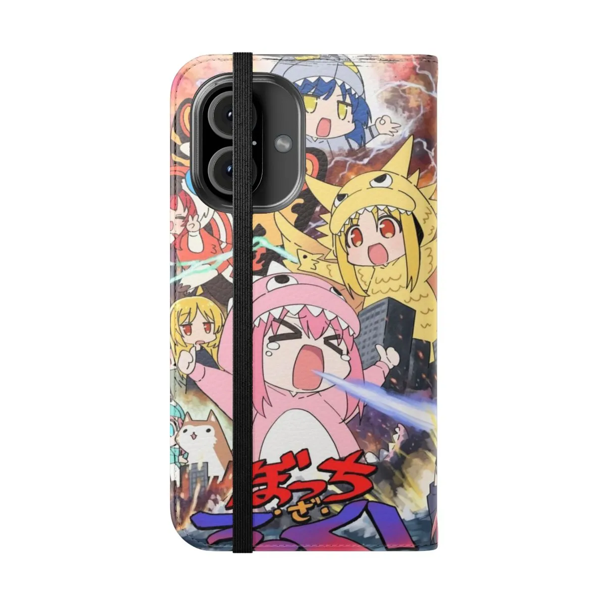 Anime Chibi Flip Phone Case for Bocchi the Rock Fans