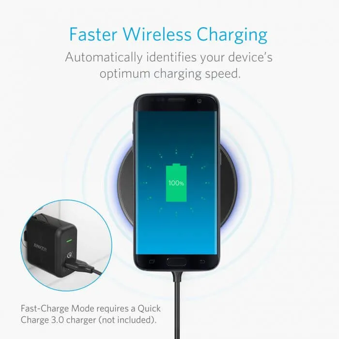 Anker PowerTouch 10 USB-C Fast Wireless Charger