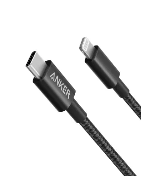 Anker USB C to Lightning Cable, New Nylon USB-C to Lightning Charging Cord