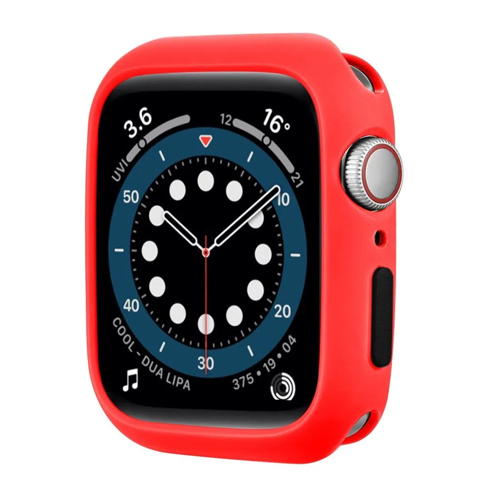 Apple Watch (41mm) candy color button TPU cover - Red / Black