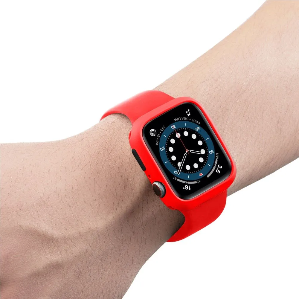 Apple Watch (41mm) candy color button TPU cover - Red / Black